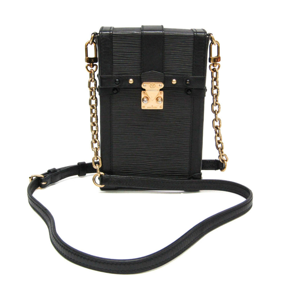 Louis Vuitton Epi Trunk Vertical M67871 Women's Shoulder Bag Black